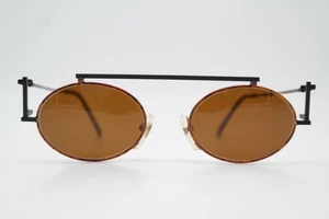 Vintage Sunglasses Casanova RVC-4 Black Multicolored Oval - Picture 1 of 6