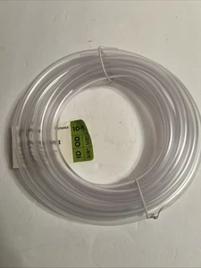 3/8 Inch ID (1/2 Inch OD) PVC Clear Vinyl Tubing, 10 Foot Length, 98620 - Picture 1 of 9