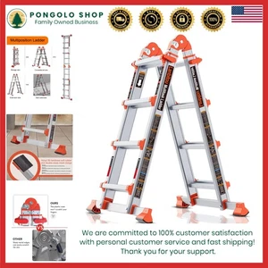 Versátil escalera plegable de 4 pasos con capacidad de 330 libras - diseño estable y seguro - Imagen 1 de 10