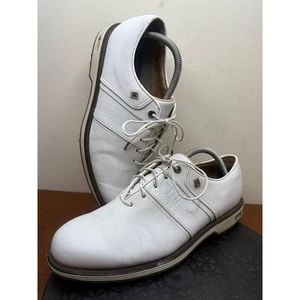 FootJoy DryJoys Premiere Golfschuhe Herren Leder weiß Schnürschuhe 9,5 W Weite 53908 - Bild 1 von 10