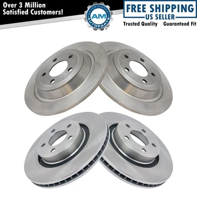 Front and Rear Brake Rotors Set For 2015-2020 Ford Mustang - Image 1 of 4