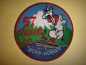 US 57th Transportation Company WORK-HORSES Vietnam War Patch - Picture 1 of 3