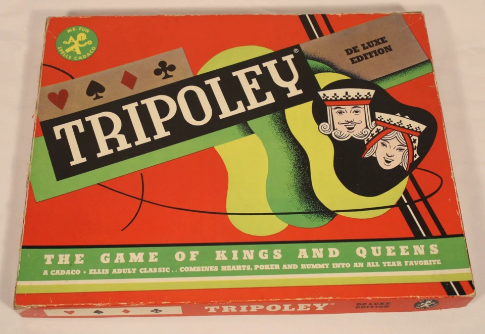 1961 tripoley deluxe edition board & box/ & 1943 board from Service Edition READ - Image 1 of 4