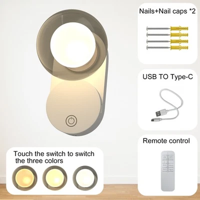 Share USB LED Desk Light Rechargeable remote control Lights Everyday Carry Lamp - Image 1 of 4