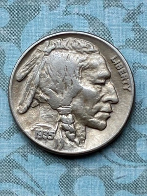  Pretty Buff níquel LOTE de 1913 "P" Tipo 1 y 1935P "XF+" detalle y cuerno completo! Foto 1 de 4