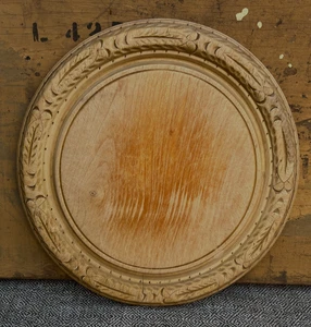Vintage Rustic Wooden Bread Board Hand Carved Wheat Sheaf Design Kitchenalia - Picture 1 of 2