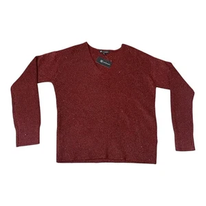 I.N.C. International Concepts Pailletten V-Ausschnitt Pullover Damen Large Metallic Neu mit Etikett - Bild 1 von 10