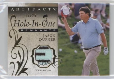 2021 Upper Deck Artifacts Hole-in-One Remnants Premium /25 Jason Dufner #OR-JD - Image 1 of 2