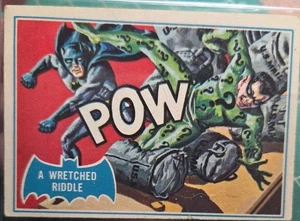 1966 Batman “Blue Bat” Puzzle Back - 29b A Wretched Riddle - Picture 1 of 2