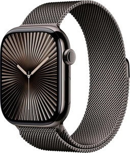 Apple Watch Gen 10 Series 10 Cell 46mm Titanium - Slate Milanese Loop MWYW3LW/A - Picture 1 of 2