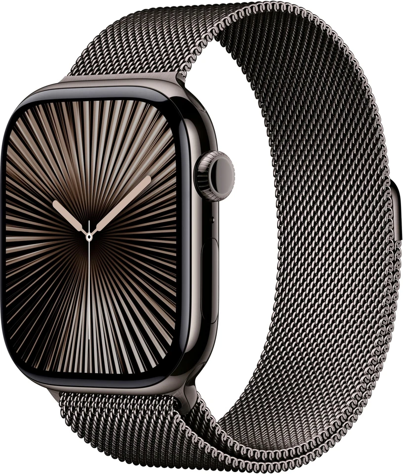 Apple Watch Gen 10 Series 10 Cell 46mm Titanium - Slate Milanese Loop MWYW3LW/A - Image 1 of 2