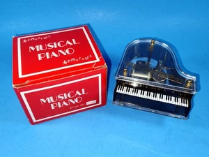 Vintage 1970’s Sankyo Clear Lucite Grand Piano Music Box Plays Music Box Dancer - Picture 1 of 2