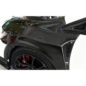 Carbon Fiber Vented Front Fenders Replace for Honda Civic FD2 4-Door 2006-2011 - Picture 1 of 9