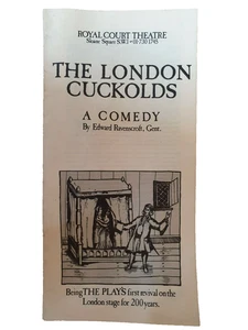 Theatre Programme: The London Cuckholds - Barry Stanton Deborah Norton - Picture 1 of 2