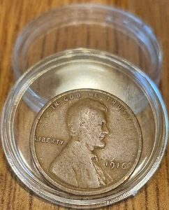 Vintage and Rare 1916 Lincoln Wheat Penny No Mint Mark - Picture 1 of 2