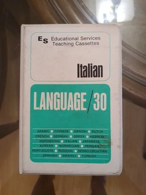 Vtg Educational Services Teaching Cassettes Italian Language Complete Set - Image 1 of 4