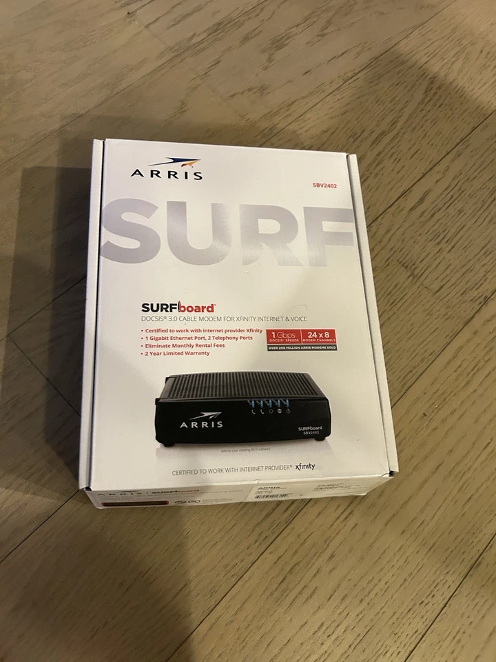 Cable módem ARRIS SURFboard DOCSIS 3.0 para XFINITY Comcast (SBV2402) Foto 1 de 1