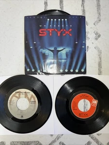 Lot x 3 STYX 45 Mr. Roboto / Sing For The Day / Don't Let It End - Picture 1 of 10