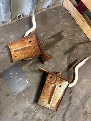 66 1966 Ford Galaxy GALAXIE LTD 2 DOOR HT TRUNK LID HINGES HINGE SET CUT OFF OEM - Image 1 of 4