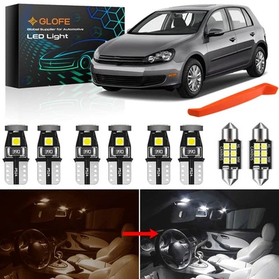 Kit de luces LED interiores para Volkswagen Golf GTI MK6 2008-2012 luces blancas bombillas Foto 1 de 4