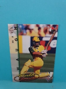 Mark Waugh🏆1995 Futera WORLD SERIES #4 Cricket Card🏆FREE POST - Picture 1 of 2