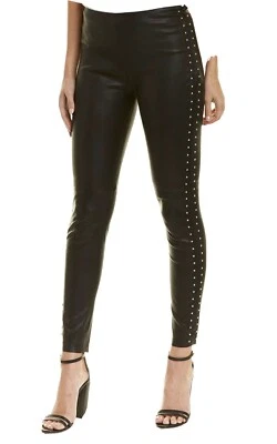 IRO эластичной кожи с заклепками узкие брюки розничной для $1,140 Sz 8 новый с Ярлыками - Изображение 1 из 4