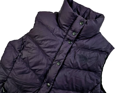 LO ÚLTIMO Mujeres THE NORTH FACE 700 EDREDÓN DEPORTIVO PLUMÓN DE GANSO ACOLCHADO CHALECO PÚRPURA Chaqueta L Foto 1 de 4