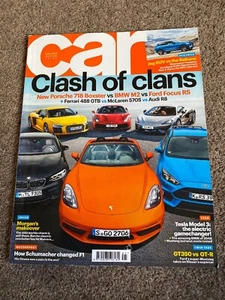 CAR MAGAZINE May 2016 646 Porsche 718 BMW M2 Ford Focus RS Ferrari 488 Audi R8 - Picture 1 of 4