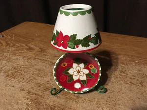 AVON VERY MERRY TEALIGHT CANDLE HOLDER WITH PLATE / WRONGWAY052 - Picture 1 of 8