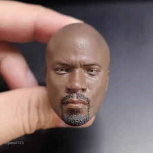 1/6 Luke Cage Man Head Sculpt Carved Model For 12" Male Soldier Figure Body Toys - Picture 1 of 8