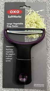 OXO Soft Works Large Vegetable Prep Peeler Stainless Steel Blade Rubber Grip NEW - Picture 1 of 2
