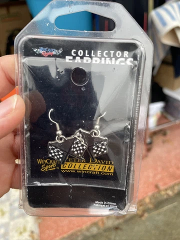 Checkered Flag Earrings NASCAR Racing By Win craft New Cover