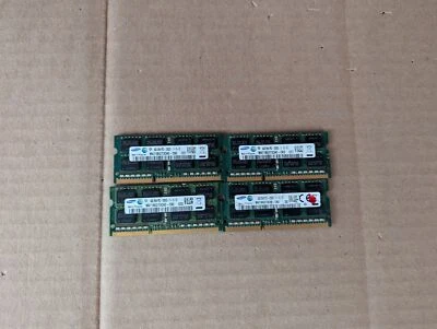 LOT OF 4 SAMSUNG 4GB DDR3 PC3-12800S SODIMM MEMORY RAM M471B5273CH0-CK0 N6-4(16) - Image 1 of 3