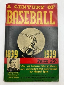 A CENTURY OF BASEBALL 1839-1939 - A.H. Tarvin - Picture 1 of 7
