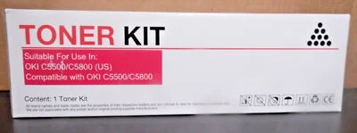 Ink Tech C5500 Magenta Okidata C5500 C5650 C5800 Compatible Toner Cartridge - Image 1 of 2