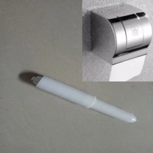 Sturdy Toilet Roll Spindle Insert Holder Adjustable Length White/Black - Picture 1 of 44