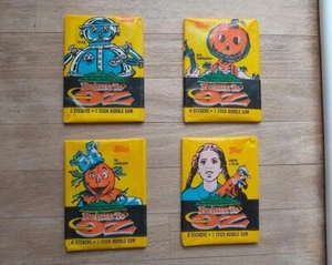 4 x Sealed Packs Return To Oz Sticker Karten - Topps 1985 - rar in UK - Bild 1 von 2