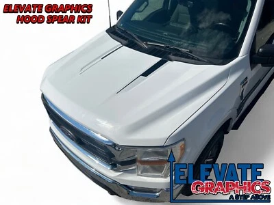 Calcomanías de vinilo 3M para Ford F-150 gráficos capó rayas lanza 2021-2026 Foto 1 de 4