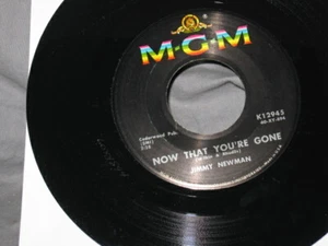 JIMMY NEWMAN-WANTING YOU WITH ME TONIGHT-NOW THAT YOU'RE GONE MGM K12945 - Imagen 1 de 2