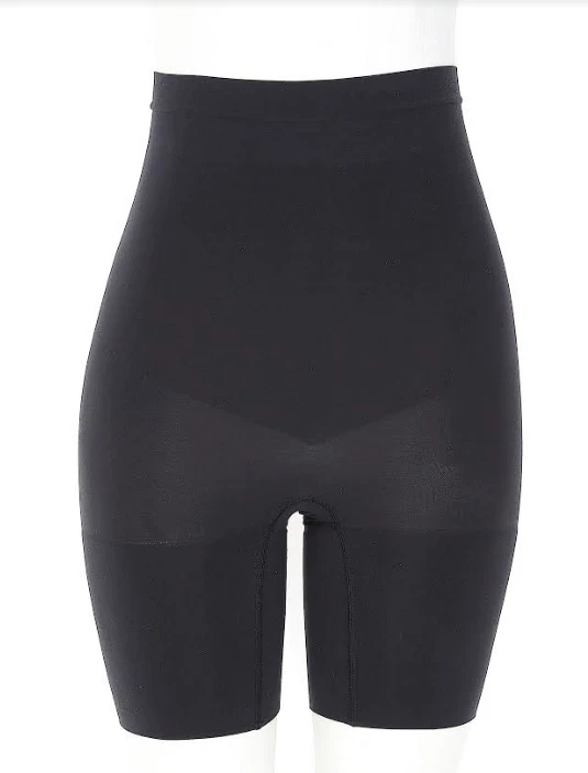 Spanx S1046 Prendas moldeadoras Mujeres Control Abdomen Cintura Alta Power Corto Negro Talla S Foto 1 de 2