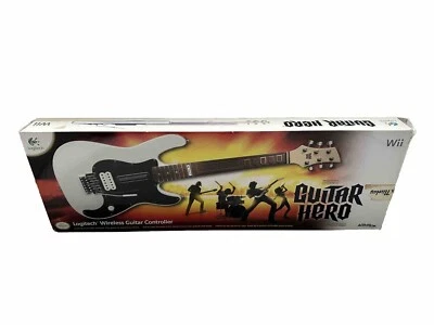 Logitech Guitar Hero Controller Wii chitarra in legno con scatola originale - come nuovo! ✅ - Immagine 1 di 4