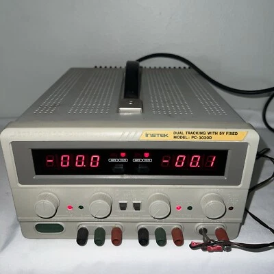 GW Instek PC-3030D Lab Power Supply Dual tracking with 5V fixed - Image 1 of 4
