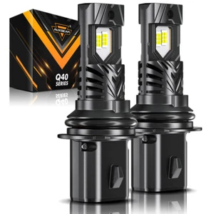 AUXBEAM Canbus 9004 LED Headlight Hi/Low Beam 6500K For Isuzu Trooper 1987-2002 - Picture 1 of 12