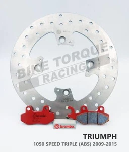 Brembo Serie Oro Rear Disc and SP Pads Triumph 1050 Speed Triple (ABS) 2009-15 - Picture 1 of 1