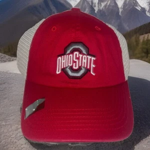 Nuevo OSU Ohio State Buckeye Sombrero Gorra de Béisbol Ajustable Camioneros Malla Espalda - Imagen 1 de 5