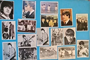 Lote de tarjetas coleccionables vintage años 60 🎶Beatles🎶 ¡17 tarjetas mixtas! - Imagen 1 de 24