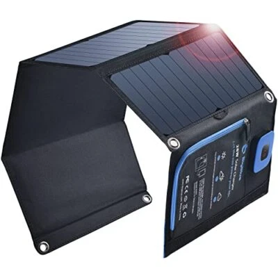 BigBlue 28W Solar Charger, Ammeter, 2USB Ports, Foldable, Waterproof - Image 1 of 4