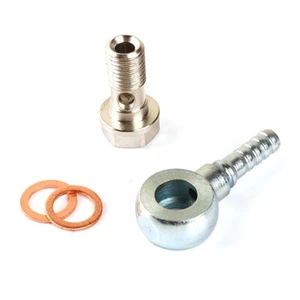 Banjo Bolt with Barb Kit 10mm x 1.25mm pitch with 1/4"(6.35mm) Barb - Picture 1 of 6
