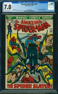 SPIDER-MAN 105 CGC 7.0 OWW PAGES MARVEL 1972 C6 - Picture 1 of 1