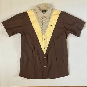 CAMICIA DA GOLF NIKE SB DUNK LOW ROSA TAGLIA L MARRONE/GIALLO/MARRONE SNEAKERS RARE - Foto 1 di 4